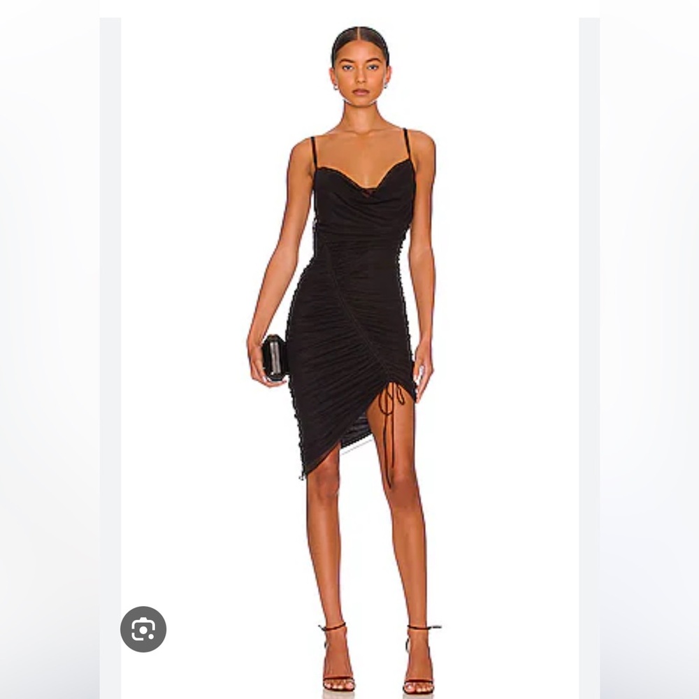 JONATHAN SIMKHAI
Trixie Ruched Mesh Mini Dress